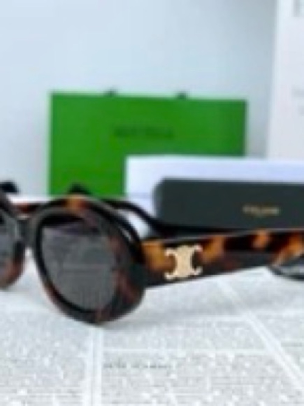 CELINE Triomphe 52MM Oval Sunglasses - Picture 3 of 3